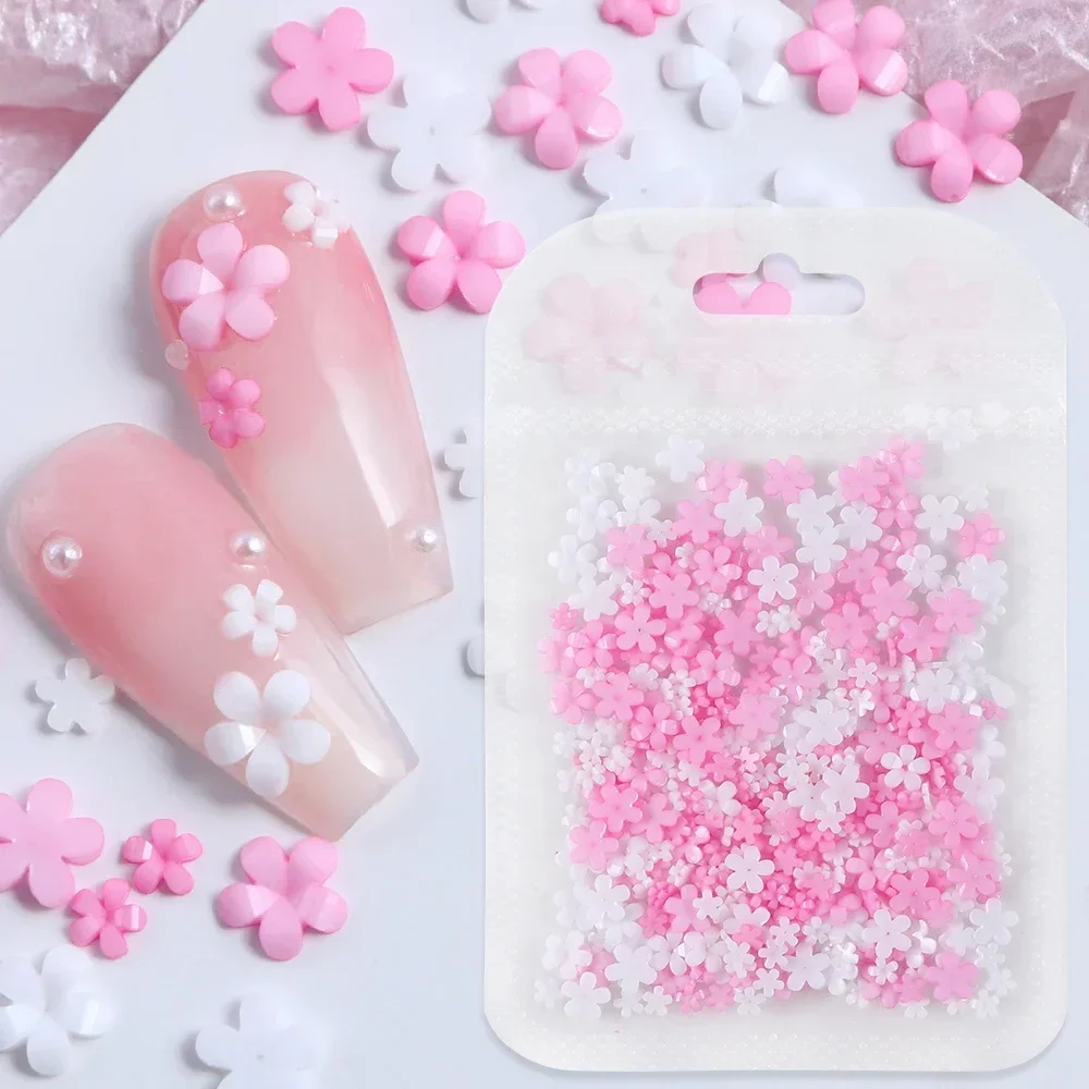 Trending Tech Accessories - 400 sztuk akrylowy kwiat 3D ozdoby