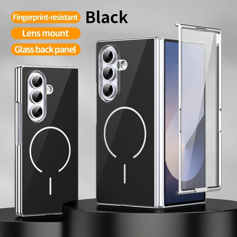 Tech Accessories Dropshipping - Szklane Magnetyczne Etui Składane na Telefon