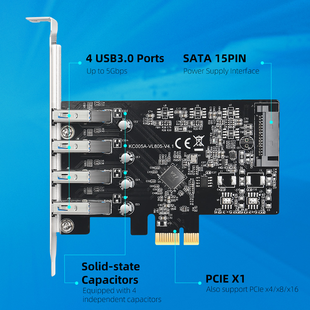 Karta rozszerzeń MAIWO USB 3.0 – Usb Hub 7 Port recenzja i cena