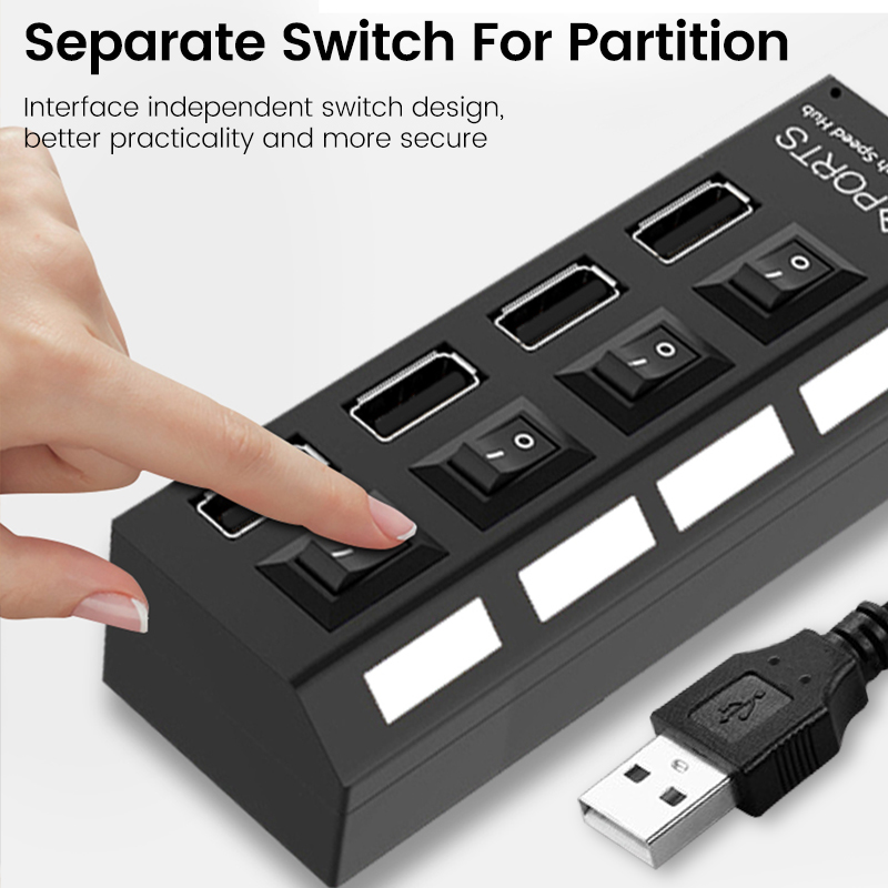 Łącze USB USB 2.0 Łącznik USB  – Usb Hub 7 Port recenzja i cena
