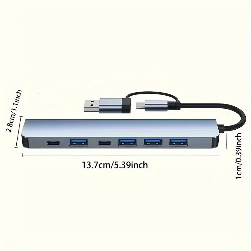 Adapter USB-C 7 w 1 z 7 portam – Usb Hub 7 Port recenzja i cena