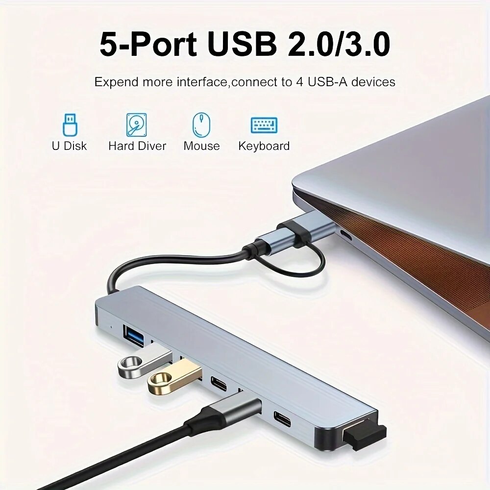 Adapter USB-C 7 w 1 z 7 portam – Usb Hub 7 Port recenzja i cena