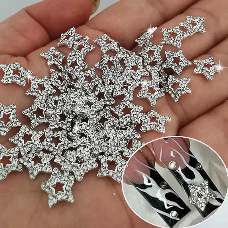 10Pcs Star Alloy Nail Art Jewe – Trending Tech Accessories recenzja i cena