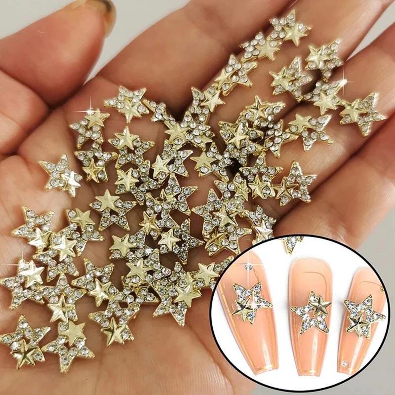 10Pcs Star Alloy Nail Art Jewe – Trending Tech Accessories recenzja i cena
