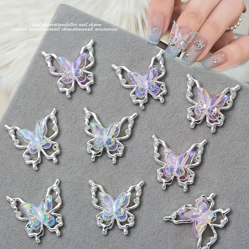 10 sztuk 3D Aurora Hollow Nail – Trending Tech Accessories recenzja i cena