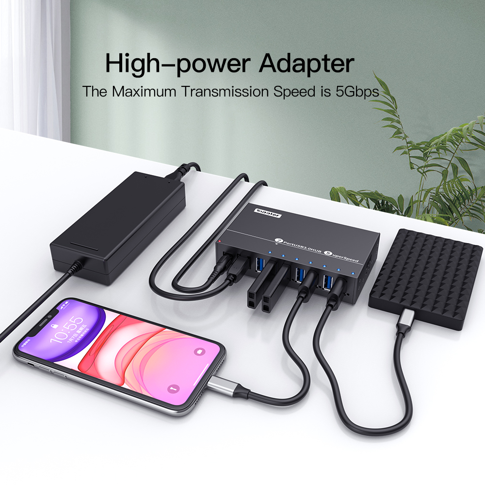 A-173 Sipolar 7-portowy Hub US – Usb Hub 7 Port recenzja i cena